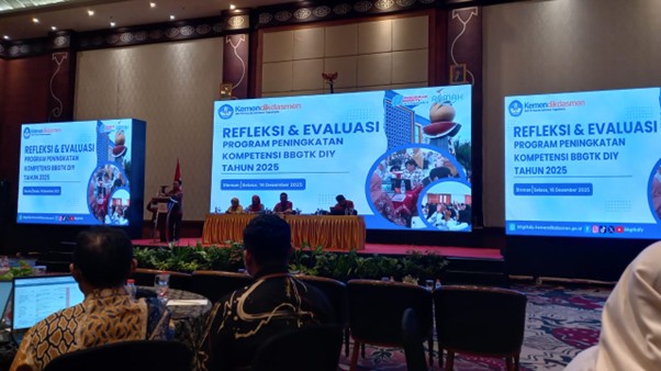 GURU  SMA MUGA  DIUNDANG DALAM REFLEKSI DAN EVALUASI PROGRAM PENINGKATAN KOMPETENSI BBGTK DIY TAHUN 