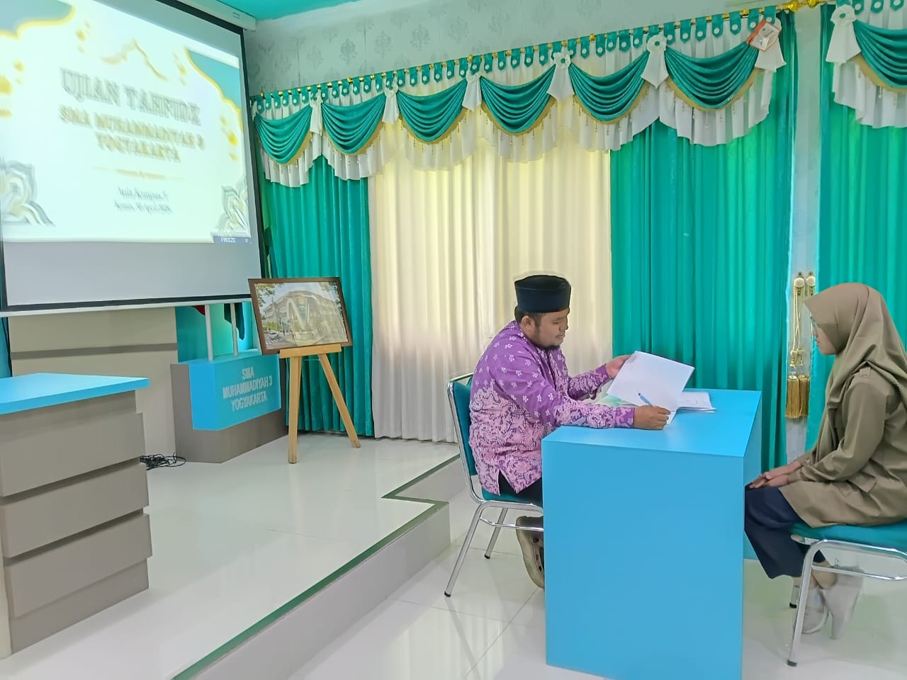 Pelaksanaan Ujian Tahfizh Kelas XII Peminatan Tahfizh SMA Muhammadiyah 3 Yogyakarta